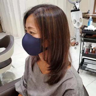 セミロング カラー 中村 和貴 ＜Ash津田沼＞のヘアスタイル