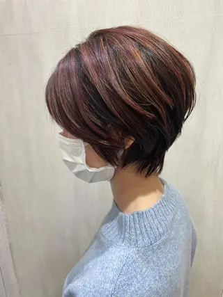 ショート カラー 内藤　宏紀 tidasmileのヘアスタイル