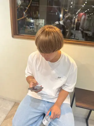 ショート メンズ mizo /ケアカラー/登戸のヘアスタイル