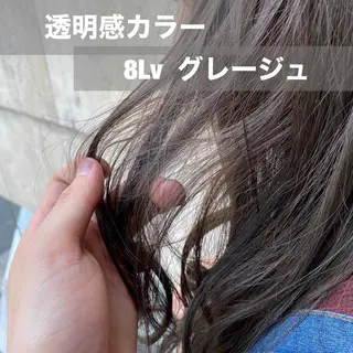 ロング カラー ブリーチなし✨艶髪 カラー𓃲YAGIのヘアスタイル