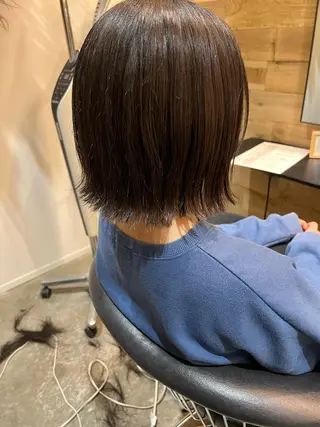 ミディアム jjeno所属・kaN./ボブ /髪質改善ストレートのヘアスタイル