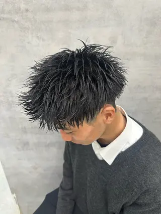 ショート ヘアアレンジ メンズ NEXT NEO所属・メンズヘア静岡 ✂︎Ryuheiのヘアスタイル