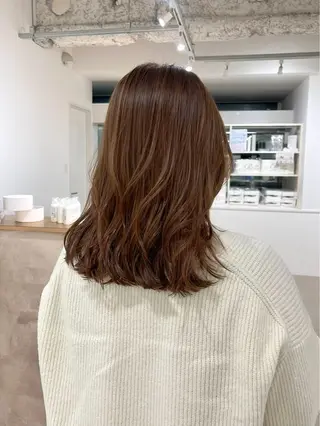 ミディアム 池田 未瑠のヘアスタイル