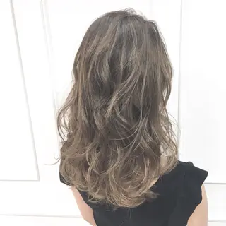 ロング カラー パーマ ヘアアレンジ ◆感動口コミ/最小顔 理論カット◆森口 峻のヘアスタイル