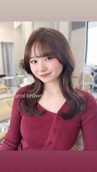 セミロング カラー ヘアアレンジ NOELA所属・加藤愛鈴／大人 可愛いモテカラー♡のヘアスタイル