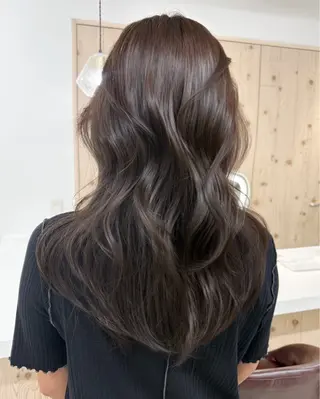ロング カラー 新宿/韓国ヘア/ 髪質改善ストレートのヘアスタイル