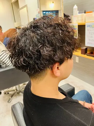 パーマ メンズ メンズ特化/パーマ/ フェードWATARUのヘアスタイル