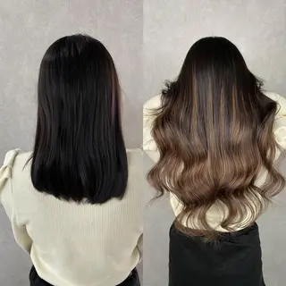 ミディアム 💎馴染むエクステ ×カラーTOMO💎のヘアスタイル