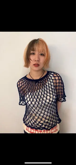 ショート カラー レイヤーカット/韓国 ヘア/ honokaのヘアスタイル