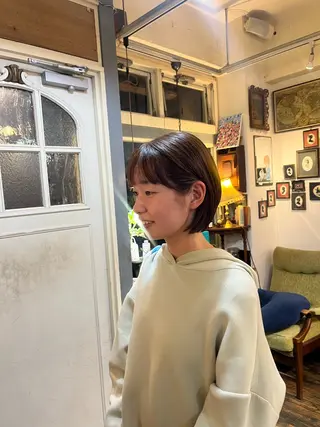 ショート カラー 🌱洒落てるパーマ 🌱ショート/緒方椋のヘアスタイル