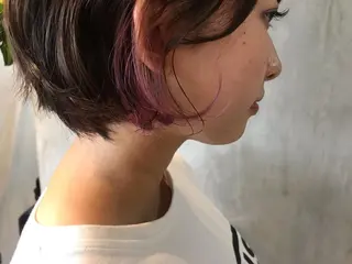 ショート カラー ヘアアレンジ stylist/蛯谷 珠里のヘアスタイル