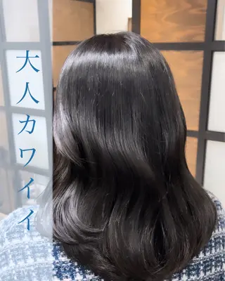 ミディアム 朝5分でキマる艶髪 ／ヤマダのヘアスタイル