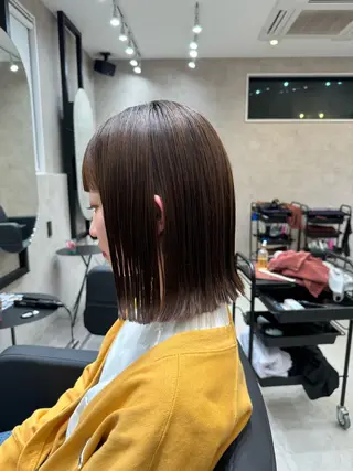 ミディアム 森本峻介 ボブ/透明感カラーのヘアスタイル