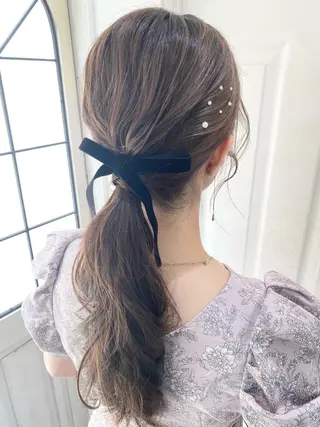 ヘアアレンジ uros.所属・uros.中目黒 moekaのヘアスタイル