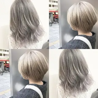 ミディアム カラー 竹内啓太 ボブのヘアスタイル