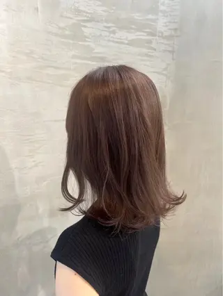 ミディアム カラー 赤石るな ／nabi  船橋のヘアスタイル