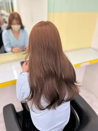 ロング カラー パーマ ヘアアレンジ メンズ キッズ ネイル マツエク・マツパ アイブロウ ダブルカラー特化💖 韓国ヘア💖りくのヘアスタイル