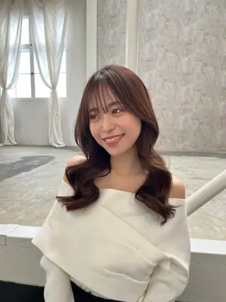 ロング カラー 🫧ナオ🫧 /韓国 ヘア/ マンツーマンのヘアスタイル