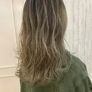 ロング カラー 本町/新町/心斎橋 透明感カラーSANCのヘアスタイル