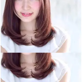 セミロング カラー 竹嶌 健吾のヘアスタイル