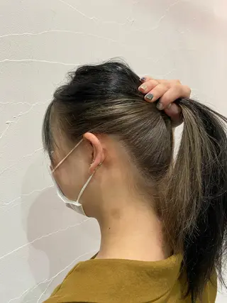 ロング カラー 水原 恵莉香のヘアスタイル