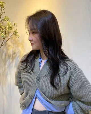 ロング カラー レイヤーボブ/ 艶カラー/サナ🌼のヘアスタイル