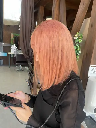 セミロング カラー EIGHT サイショ ミズキのヘアスタイル