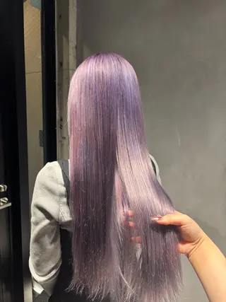 カラー 暖色/ハイトーン/ カラー/HBLのヘアスタイル