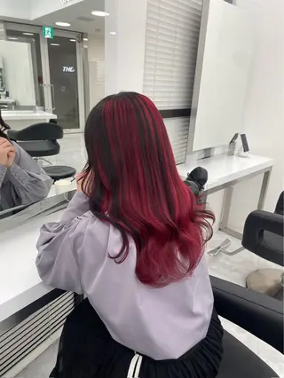 ロング カラー mina/暖色カラー 🥀韓国風カット🥀のヘアスタイル