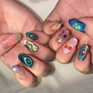 ネイル nano/きもかわ nail🐬🫧のネイルデザイン