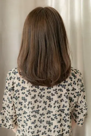 ミディアム カラー パーマ 棚村 竜太のヘアスタイル