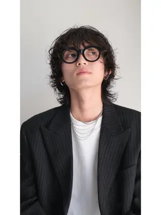 ミディアム パーマ 🖱️ナチュラルヘア 鍋谷美帆🖱️のヘアスタイル