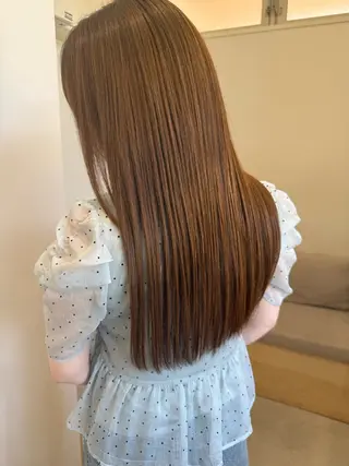 ロング カラー rion🪽 /wカラー・縮毛矯正のヘアスタイル