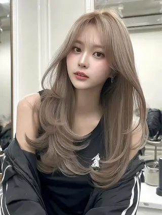 ロング カラー 藤村 雄大のヘアスタイル