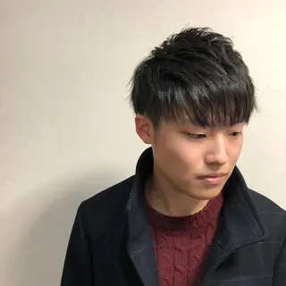 メンズ 柏メンズカットパーマ NO.1タイチのヘアスタイル