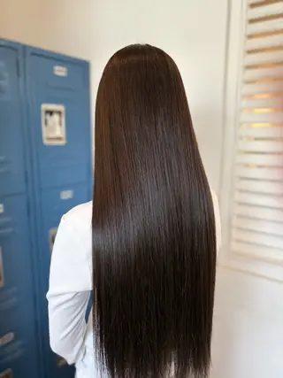 ロング カラー 安部 美里のヘアスタイル