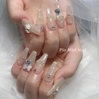 ネイル HANA 長さだしのネイルデザイン