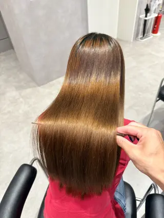 ロング カラー パーマ ヘアアレンジ salowin新宿East3階所属・艶美髪/髪質改善 /縮毛矯正/木元渓太のヘアスタイル