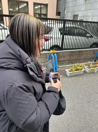 ミディアム カラー ヘアアレンジ la fith所属・rico_by ヘアとアイブロウのヘアスタイル