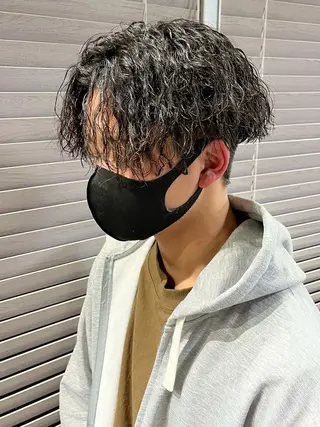 ミディアム カラー パーマ ヘアアレンジ メンズ 💎髪質改善特化💎 RUITOのヘアスタイル
