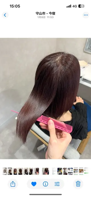カラー 森 愛友のヘアスタイル