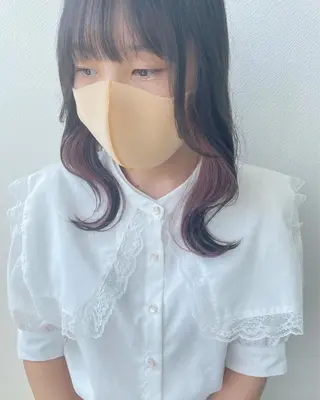 セミロング カラー コイデ リュウセイのヘアスタイル