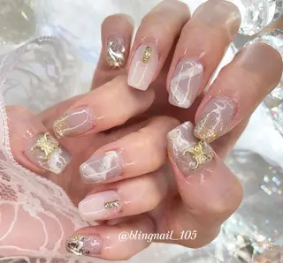 ネイル 23時まで❤︎韓国、 ワンホンネイルのネイルデザイン