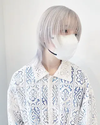 ミディアム カラー ill.所属・ill［イル］大須 ダブルカラー髪質改善のヘアスタイル