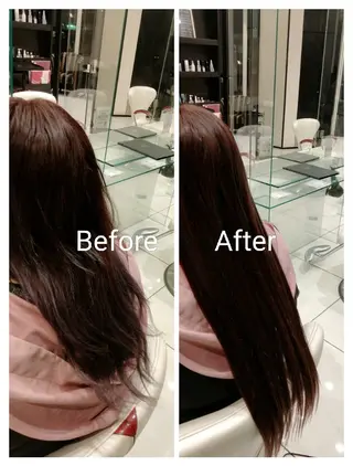 セミロング EARTH 浜松志都呂店所属・髪質改善×カラー🌈 ふたばのヘアスタイル