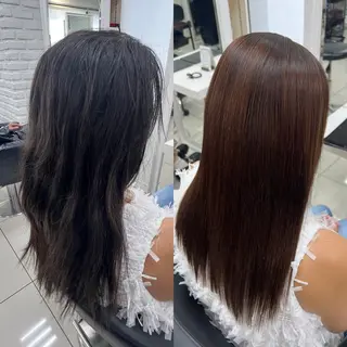 ロング 染野 匠のヘアスタイル