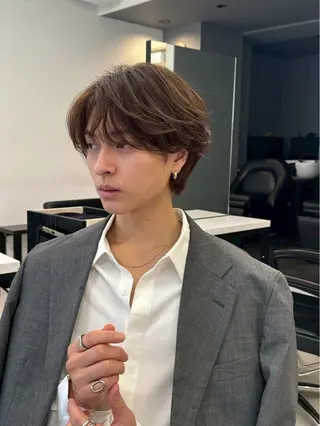 メンズ kei/透明感カラー /縮毛矯正/メンズのヘアスタイル