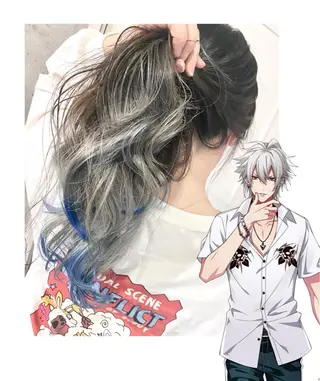 ロング カラー GARU-ガル-所属・TSUNO🦖 派手髪/オタク美容師のヘアスタイル