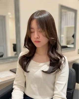 ロング Nerine 北千住所属・堤　葵生/韓国ヘア/ 透明感カラーのヘアスタイル