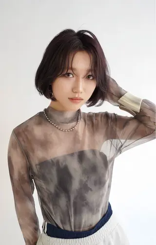 ショート カラー CHERIEブリーチ ダブルカラー　天神のヘアスタイル